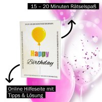 Geburtstags-Rätselkarten